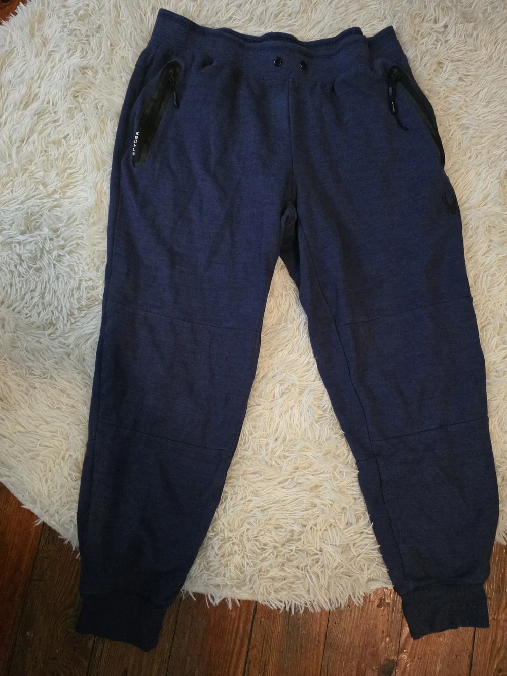 Spyder Men's Dark Blue Performance Joggers with Zipper Pockets